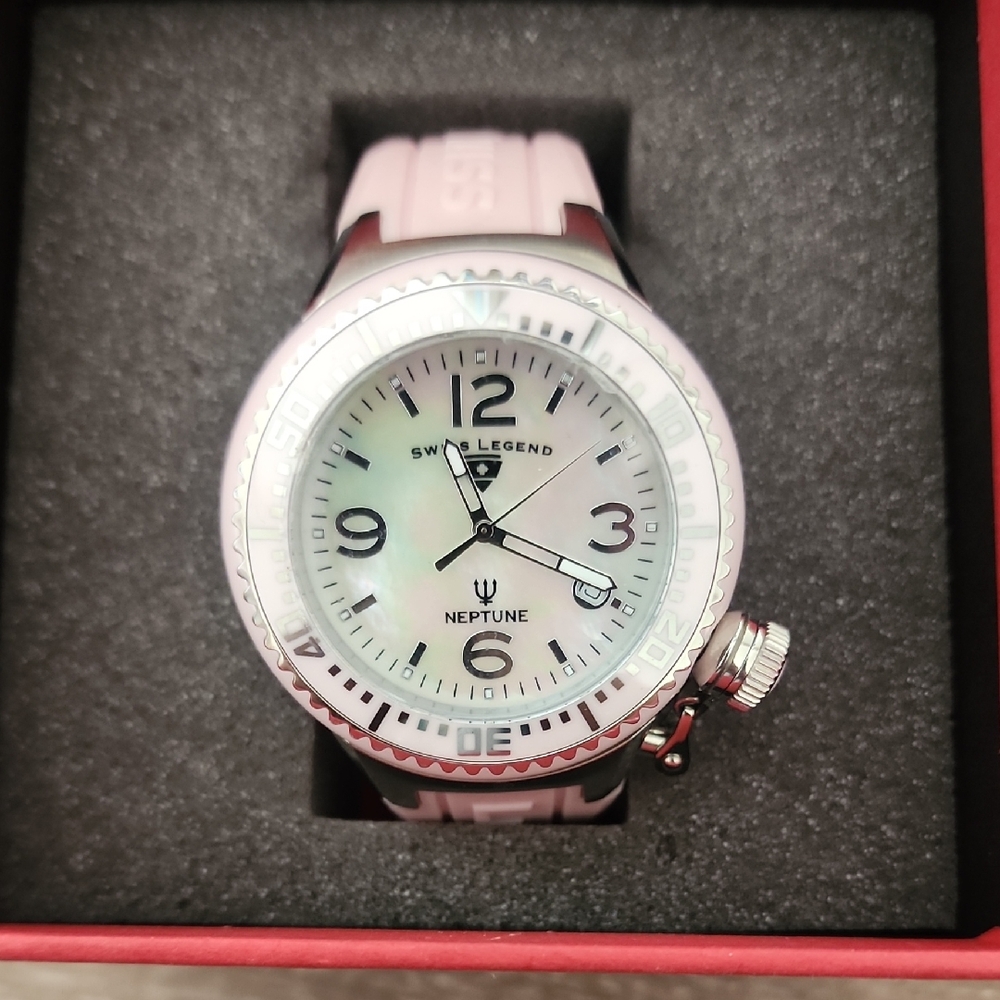 Swiss Legend Women's Pink and Silver Watch